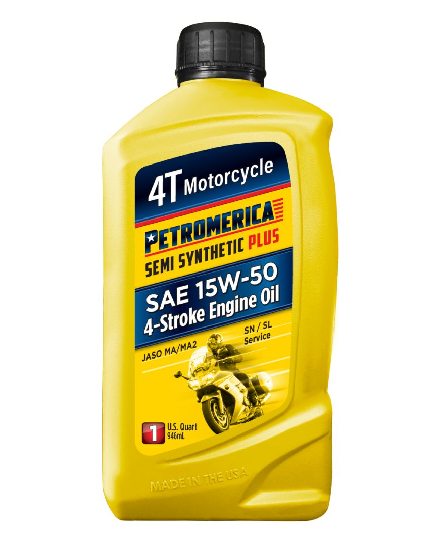 Petromerica 4T Semi Synthetic PLUS 15W-50 Motorcycle Engine Oil